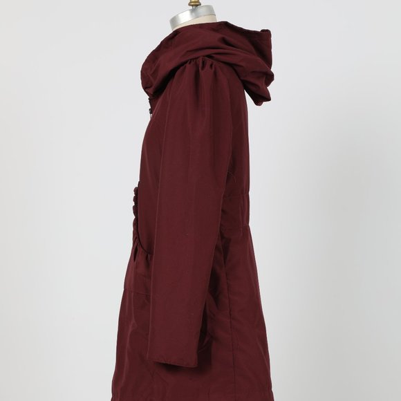 Long Raincloak in Maroon - Picture 2 of 4